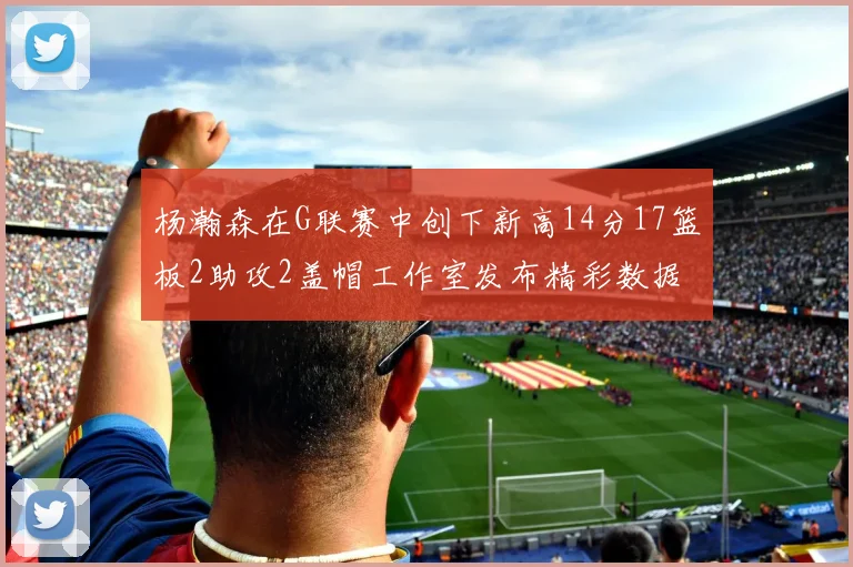 杨瀚森在G联赛中创下新高14分17篮板2助攻2盖帽工作室发布精彩数据海报